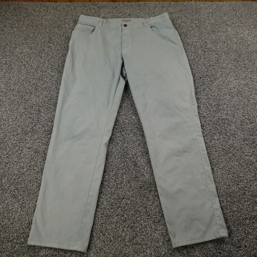 Peter‎ Millar Pants Mens 40X34 Blue EB66 Performance 5 Pocket Chino Golf Stretch